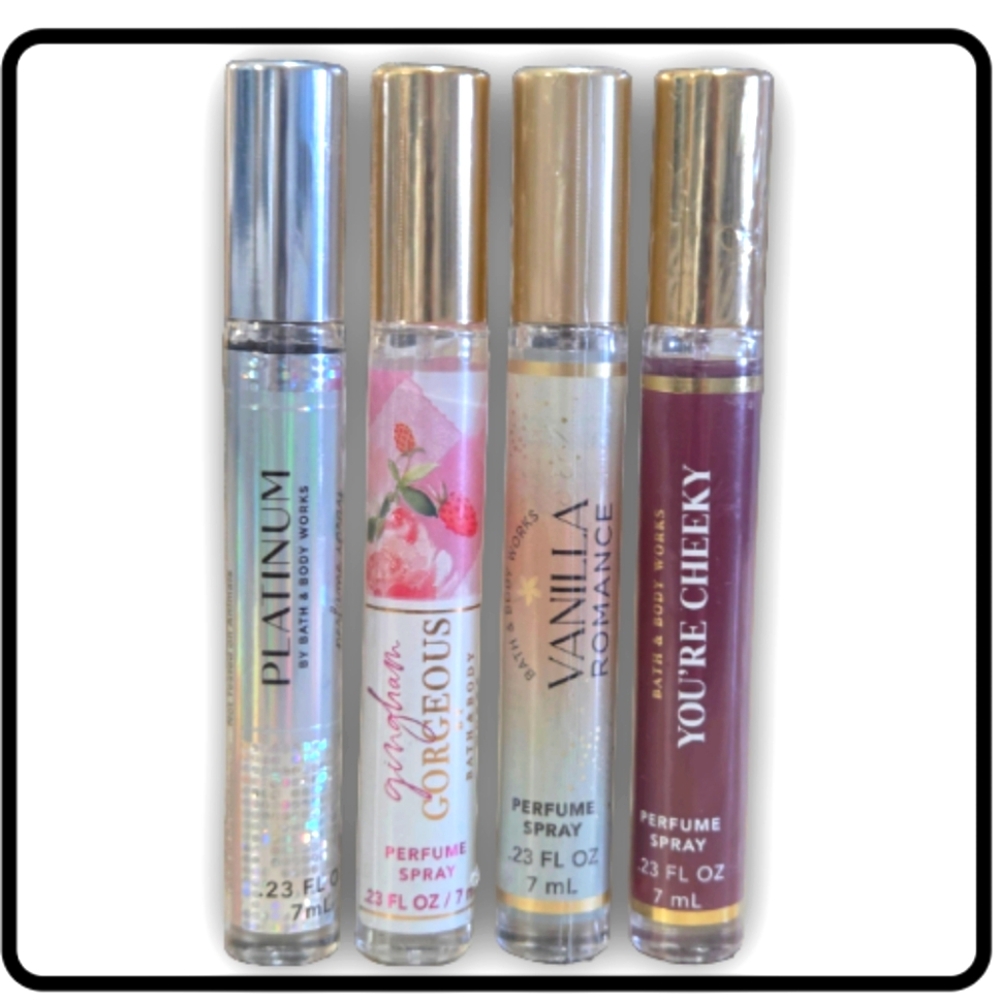 Bath and Body Works Mists Bundle New Vanilla Romance Platinum